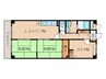 上桂エクセルハイツ 2LDK+Sの間取り
