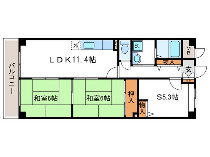 間取図 上桂エクセルハイツ