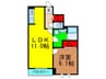 グランファーレ 1LDKの間取り