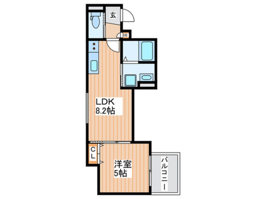 間取図 クリエオーレ常盤町