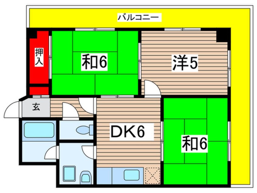 間取図 ルミエ－ル嵯峨野