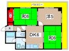 ルミエ－ル嵯峨野 3DKの間取り