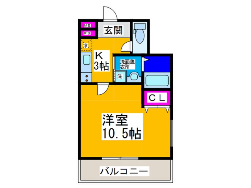 間取図 フジパレス堺初芝Ⅲ番館