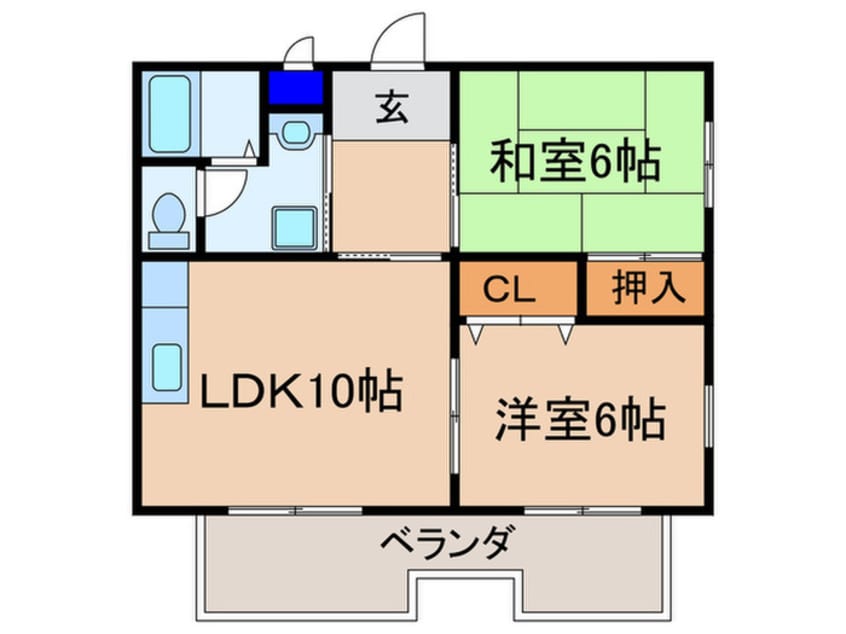 間取図 コンフォ－ルパオ
