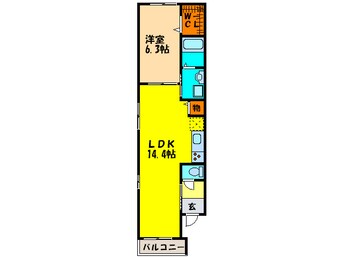 間取図 ベロクオ－レ小曽根