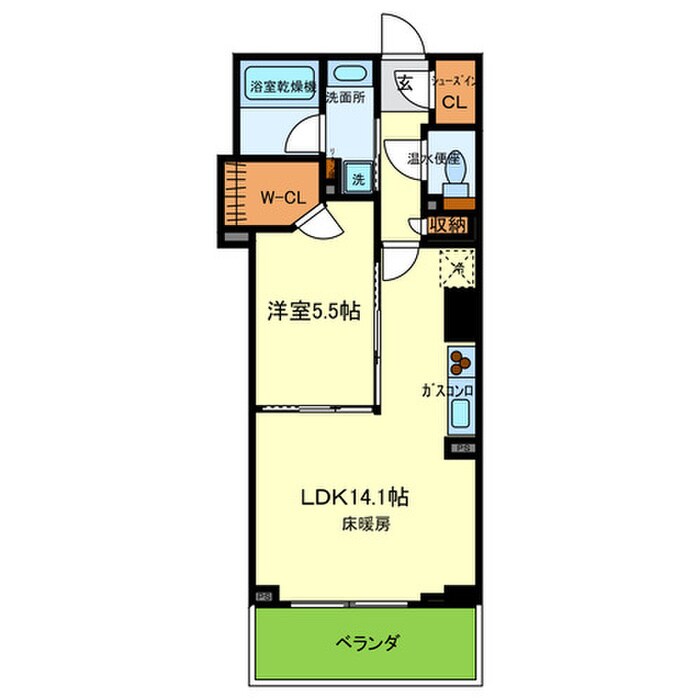 間取り図 ﾌﾟﾗﾈ･ﾙﾈｽﾌﾟﾘﾝｸﾞﾀﾜｰ大阪