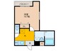 仮)フジパレス野崎Ⅱ番館 1Kの間取り