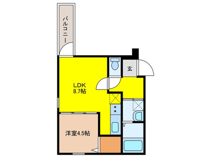 間取り図 フジパレス野崎Ⅱ番館