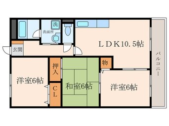 間取図 フローリーハイツⅡ