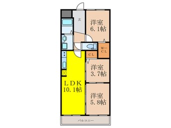 間取図 メゾン英陽摂津