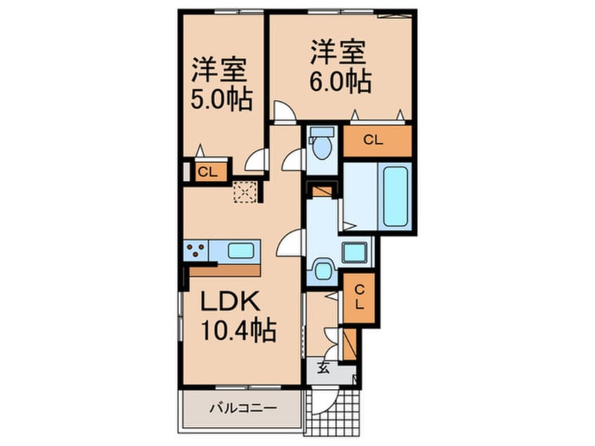 間取図 フィオーレつつみⅢ