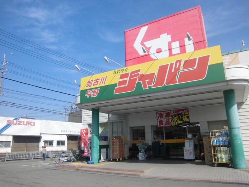 ジャパン(ディスカウントショップ)まで650m ジュネス北在家