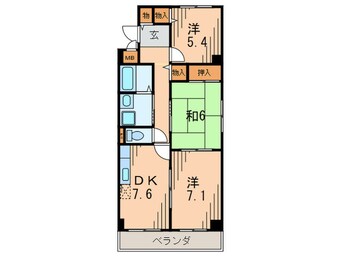 間取図 シェルコ－ト南甲子園