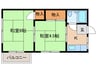 メゾンドソレイユ 2Kの間取り