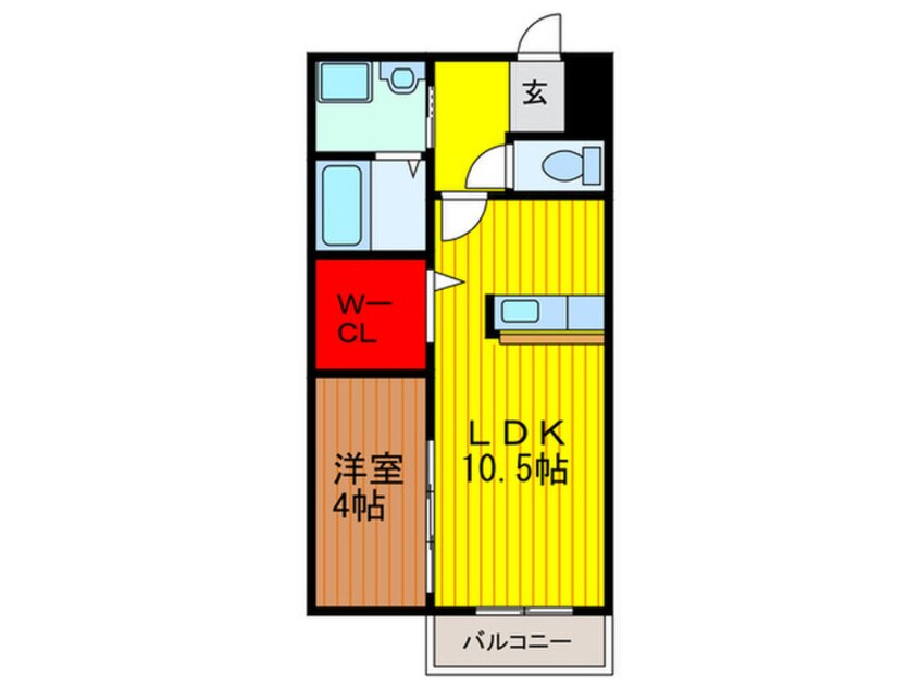 間取図 ＣＯＵＲＴ　ＢＵＲＲＯＷＳ