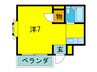 河本マンション 1Rの間取り