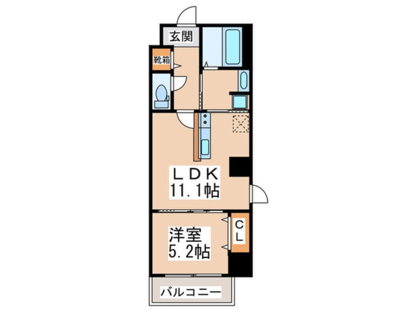 間取図 BRIGHT ABIKO