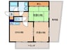 サンクレスト本庄 2DKの間取り