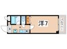 ドルチェ北田辺 1Kの間取り
