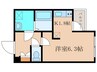 アドバンス京都レイズ(406) 1Rの間取り