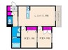 ブランシール 2LDKの間取り