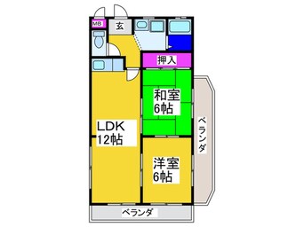 間取図 マ－ベラス泉ヶ丘