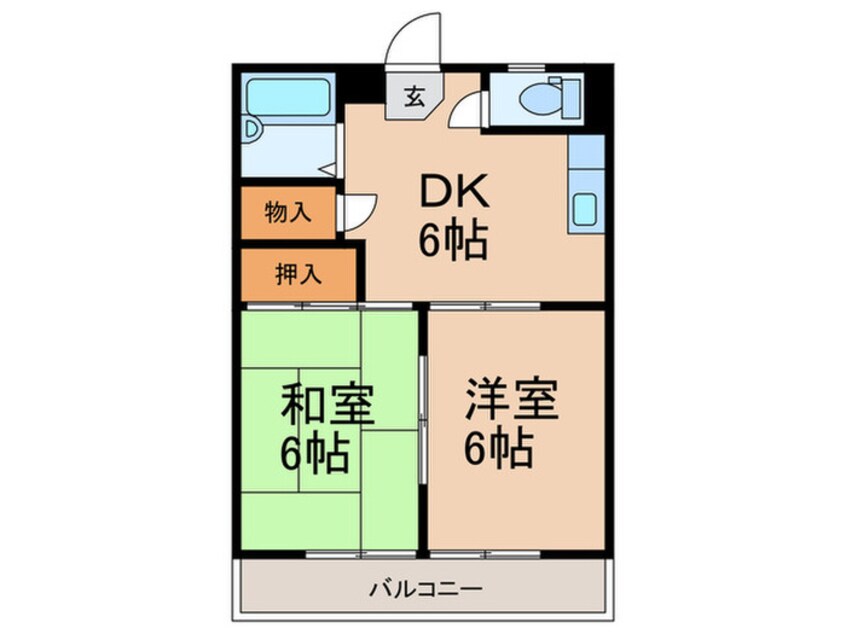 間取図 ハイツ桑の木