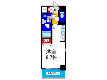 間取図 グランデュール大今里西Ⅱ