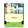 ラ・コピエ南塚口 1Kの間取り
