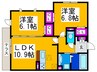 キャピタル自由ヶ丘 2LDKの間取り