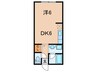 岡本グローリーハイツ 1DKの間取り