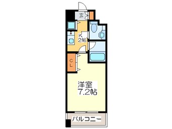 間取図 アヴァンセク－ル京橋南