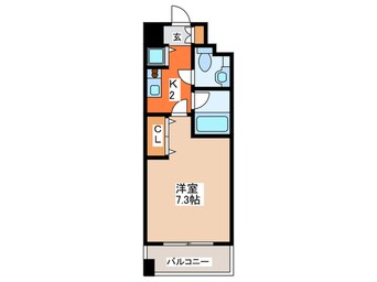 間取図 アヴァンセク－ル京橋南