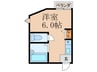 メゾンオパル 1Rの間取り