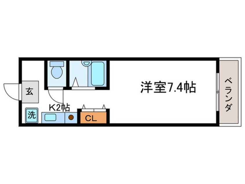 間取図 フラッツ上桂