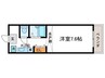 フラッツ上桂 1Kの間取り