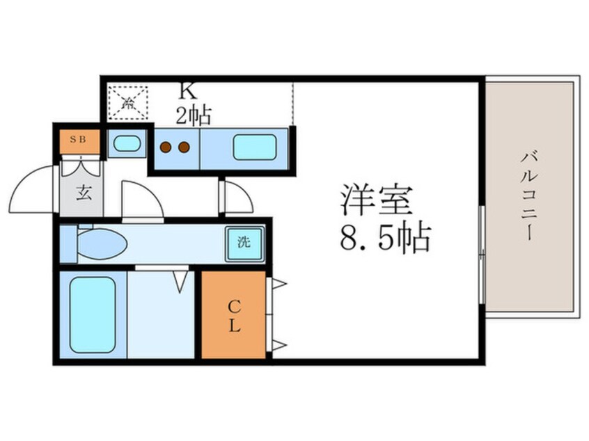 間取図 ラナップスクエア京都西陣(1103)
