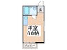 サンドミール津久野 1Rの間取り