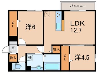 間取図 Jソレイユ錦ヶ丘