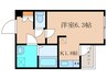 アドバンス京都レイズ(507) 1Kの間取り