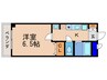 アルカサ－ル成町 1Kの間取り