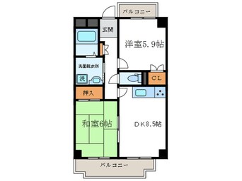 間取図 ＣＲＡＳＩＳ昭和通