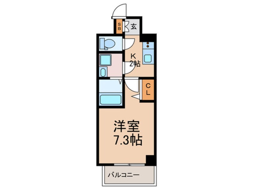 間取図 ｻﾑﾃｨ姫島FELICETO（302）