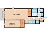 TRINITY　DUO塚口　Ⅱ 1LDKの間取り