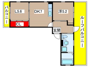 間取図 エスパス∞白梅町