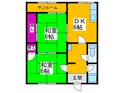 太陽マンションの間取図