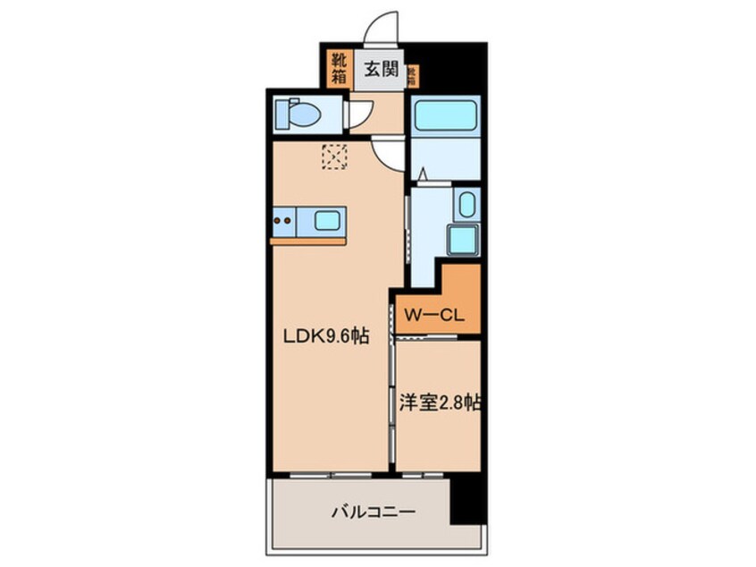 間取図 セレニテ難波グランデシュッド