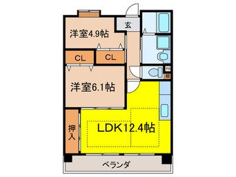 間取図 ＯＰＨ南千里津雲台１号棟