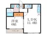 Ｓｈｉｎｉｎｇ壬生離宮 1LDKの間取り