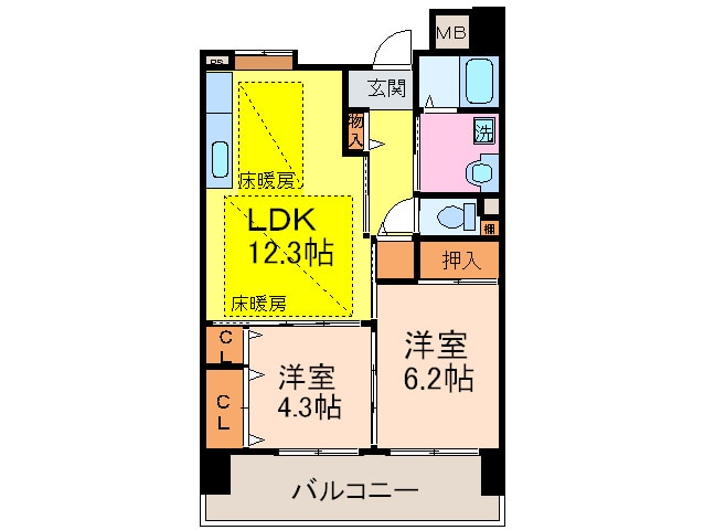 間取り図 ＯＰＨ南千里津雲台５号棟